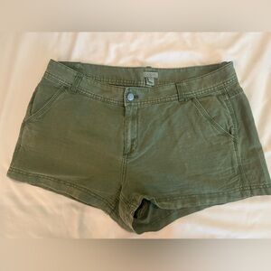 J Crew Olive Green Linen Women's Shorts size 10